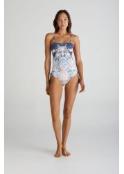 Aqua Blu Floral Eden One Piece Swimsuit