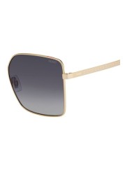 HUGO Oversized Gold Sunglasses