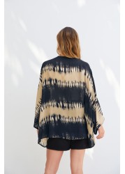 Tie Dye Print Kimono