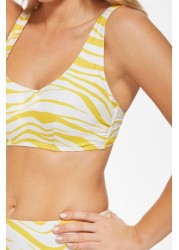 Figleaves Yellow Samara Crop Bikini Top