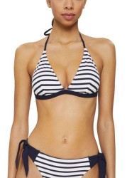 Esprit Navy Blue Recycled Padded Halter Top