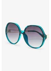 Oversized Round Frame Sunglasses