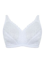 Yours Curve Hi Shine Lace Non-Wired Bra