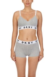 DKNY Grey Logo Wire Free Push Up Bra