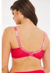 Figleaves Womens Red Leopard Pimlico Non-Pad Underwired Plunge Bra