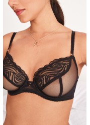 DD+ Non Pad Wired Embroidered Bra