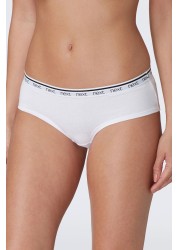 Cotton Rich Logo Knickers 4 Pack Short