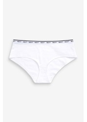 Cotton Rich Logo Knickers 4 Pack Short