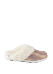 Totes Isotoner Ladies Iso-Flex Real Suede Mule Slippers