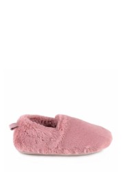 Totes totes Ladies Faux Fur Full Back Slippers