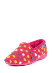 Lunar Pink Helix with Multi Spots Slippers