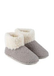 Totes Isotoner Ladies Bobble Boot Slippers