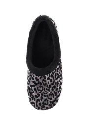 Pavers Ladies Leopard Print Full Slippers