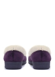 Pavers Purple Ladies Full Slippers