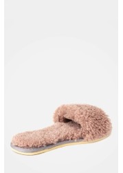 Celtic & Co. Pink Sheepskin Slides