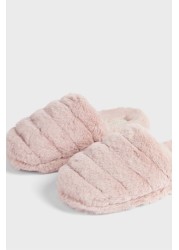 Ted Baker Pink Lopsey Faux Fur Mule Slippers