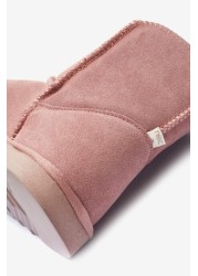 Suede Slipper Boots