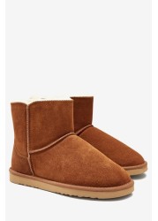 Suede Slipper Boots