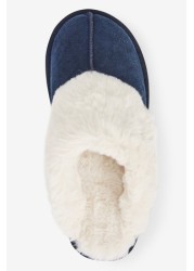 Suede Mule Slippers