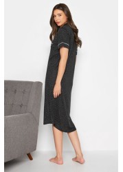 Long Tall Sally Pin Dot Button Through Nightdress