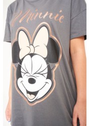 Brand Threads BCI Disney Minnie Mouse Grey Pyjamas