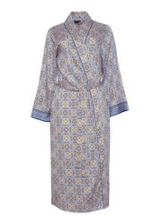 Fable and Eve Hampstead Geo Print L/SLV Long Dressing Gown