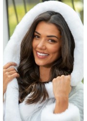 Pour Moi Faux Fur Trim Dressing Gown