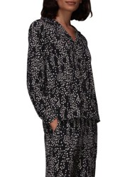 Whistles Black Animal Spot Print Pyjamas