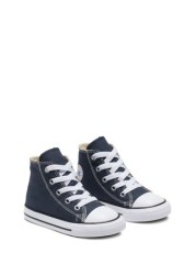 Converse Navy Infant Little Kids Chuck Ox High Trainers