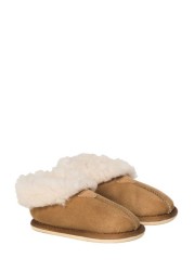 Celtic & Co. Kids Camel Sheepskin Bootee Slippers