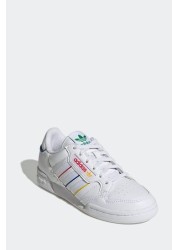 adidas Originals Boys White Continental 80 Stripes Trainers