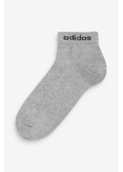 adidas Kids Linear Logo Ankle Socks Three Pack