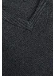 Knitted V-Neck School Jumper (3-18yrs)