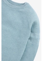 Textured Crew Jumper (3-16yrs) Without Stag