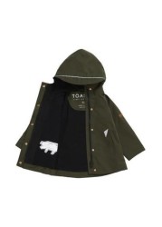 Töastie® Kids Olive Waterproof Raincoat