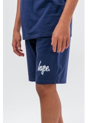 Hype Blue Short-Sleeve Kids Pyjama Set