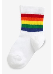 5 Pack Cotton Rich Ribbed Socks