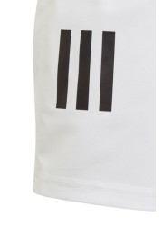 adidas Youth White Rugby 3 Stripe Shorts