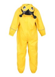 Regatta Yellow Charco Waterproof Animal Hooded Suit