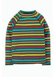 Frugi Blue UPF 50+ Rainbow Stripe Rash Vest