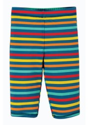 Frugi Blue UPF 50+ Rainbow Stripe Jammer Swim Shorts