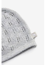 The Little Tailor Grey Cotton Knitted Hat