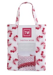 Tabitha Webb Valentine Cherries Duvet Cover and Pillowcase Set