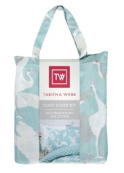 Tabitha Webb Cranes Duvet Cover and Pillowcase Set