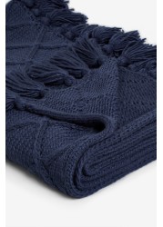 Chunky Cable Knit Throw