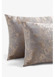 Jacquard Marble Duvet Cover And Pillowcase Set