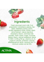 Activia Strawberry Low Fat Whipped Yoghurt 120g