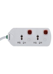 Olsenmark 2Way Extension Socket 3Meter