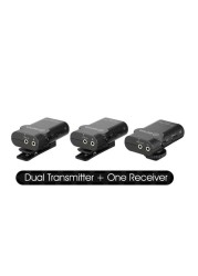 Boya BY-WM4 2.4G Portable Wireless Microphone System (Dual Transmitters + One Receiver)