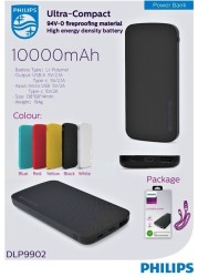 Philips Power BANK Philips DLP9902NB Black 10000 MAH